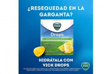 Vick Drops Sabor A Limón 24 Sobres