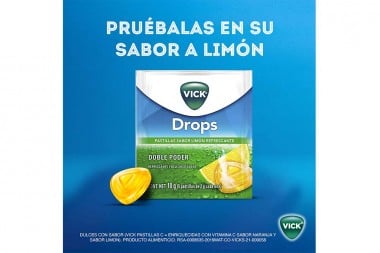 Vick Drops Sabor A Limón 24 Sobres