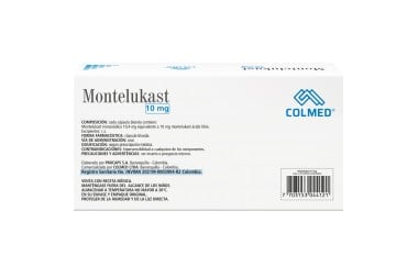 Montelukast Colmed 5 Gm 30 Tabletas Masticables