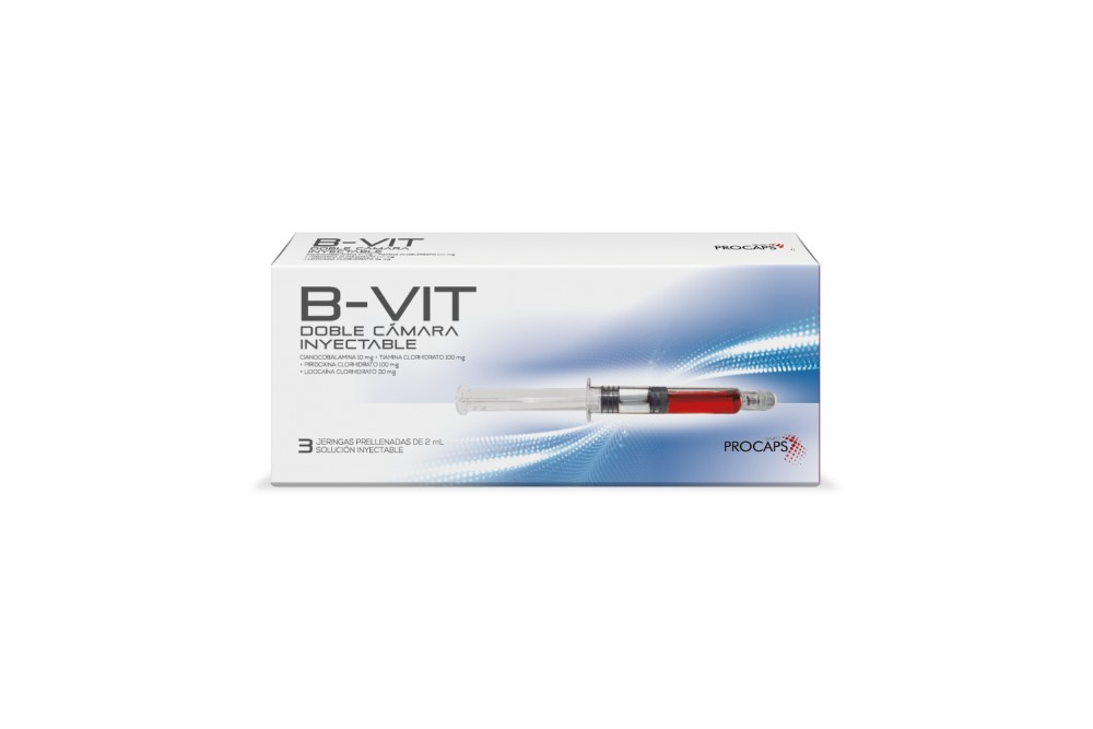 B- Vit Doble Cámara Inyectable 3 Jeringas Prellenadas De 2 Ml