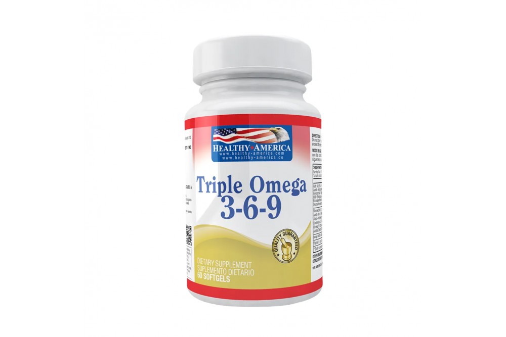 Triple Omega 3-6-9 Healthy America 60 Cápsulas Blandas