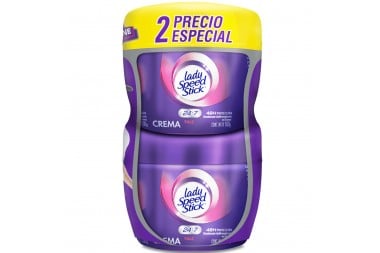 Desodorante Lady Speed Stick En Crema 2 Unds