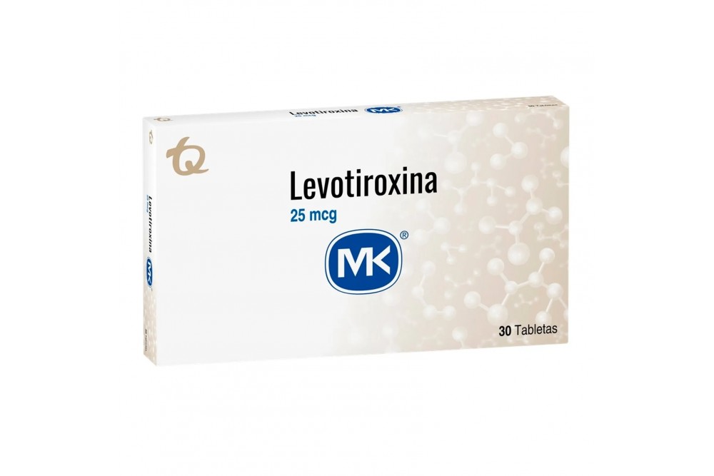 Levotiroxina Sódica Mk 25 Mcg 30 Tabletas