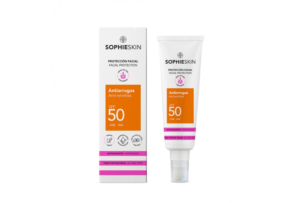 Protector Solar Sophieskin Spf 50 Facial Antiarrugas 50 Ml