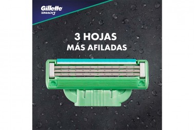 Repuesto Maquina De Afeitar Gillette Mach 3 4 Unds