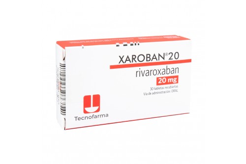 Xaroban 20 Mg 30 Tabletas...