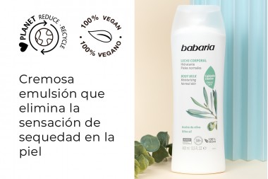 Crema Leche Corporal Babaria Oliva 400 Ml