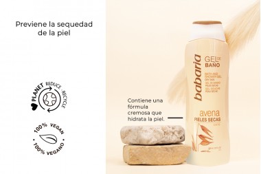 Gel De Baño Babaria Avena Pieles Cecas 600 Ml