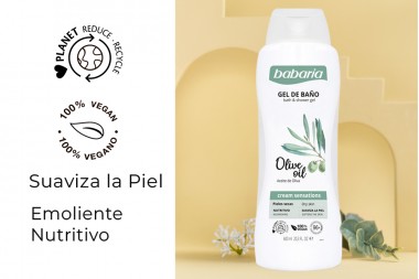 Gel De Baño Babaria Aceite De Oliva 600 Ml