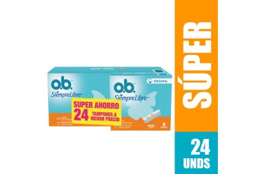 Oferta Tampones O.B. Original 24 Unds