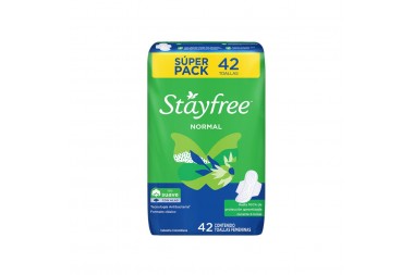 Toallas Higuienicas Stayfree Normal Con Alas 42 Unds