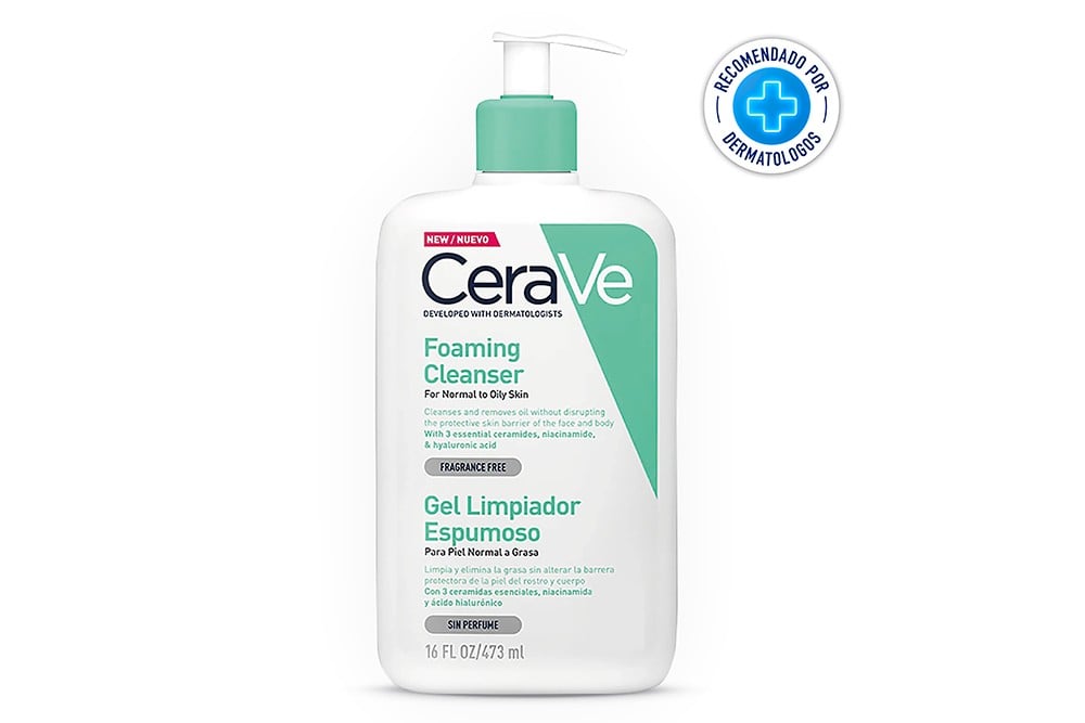 Gel Limpiador CeraVe espumoso piel normal y seca 473 ml