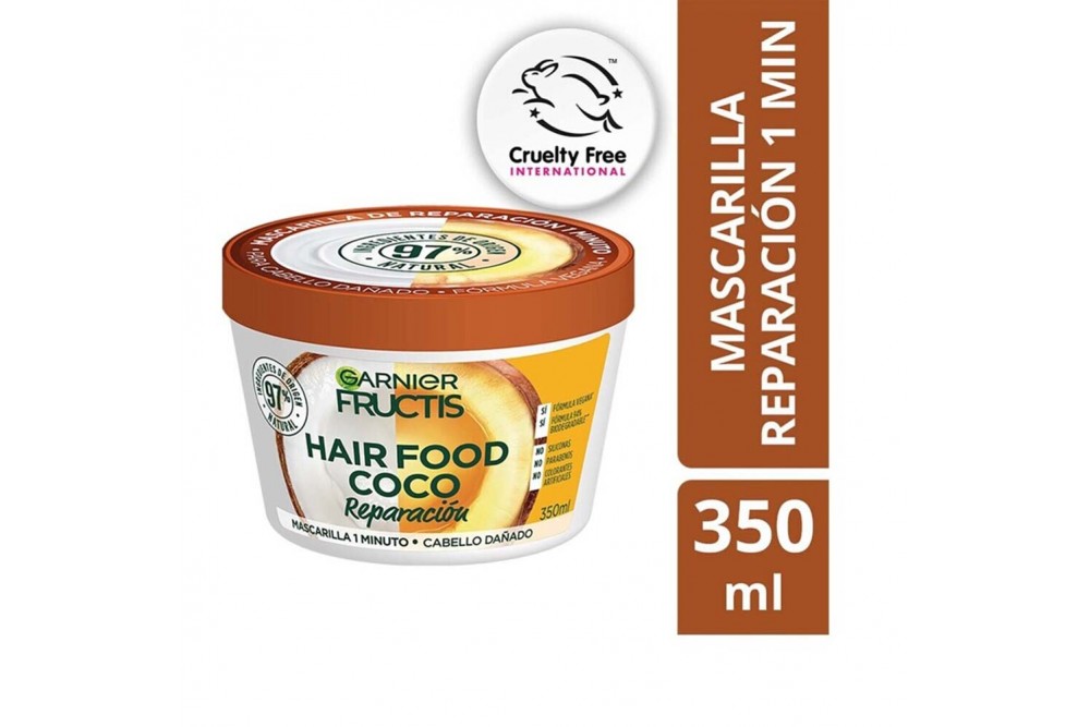 Mascarilla Capilar Garnier Fructis Reparación Hair Food Coco 350 Ml