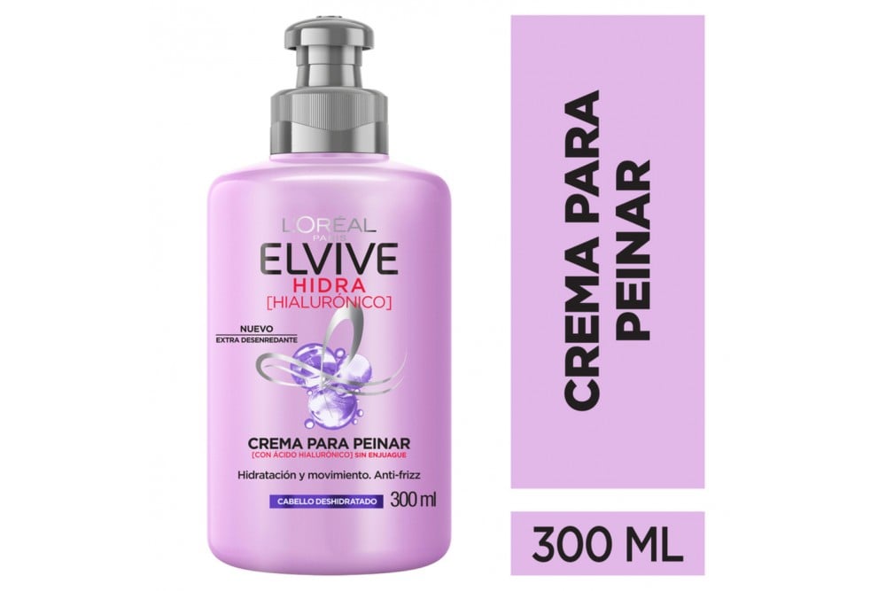 Crema Peinar Elvive Hidra Hialurónico 300 Ml