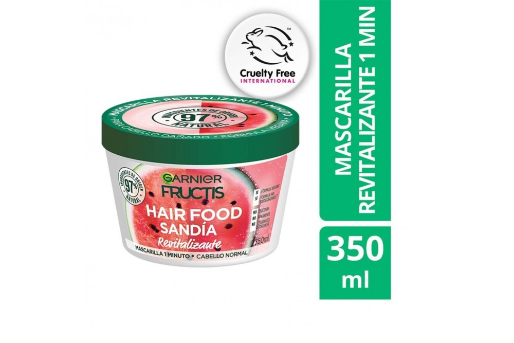 Mascarilla Capilar Garnier Fructis Revitalizante Hair Food Sandia 350 Ml