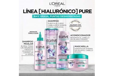 Shampoo Elvive Hialurónico Pure 370 Ml