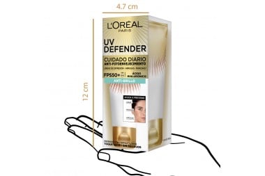 Crema Facial Hidratante Uv Defender Cuidado Diario Spf 50 40 G