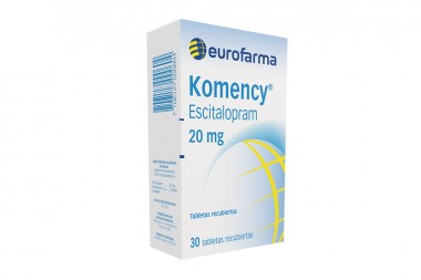 Escitalopram Komency 20 Mg 30 Tabletas Recubiertas