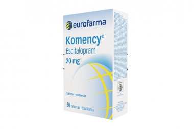 Escitalopram Komency 20 Mg 30 Tabletas Recubiertas