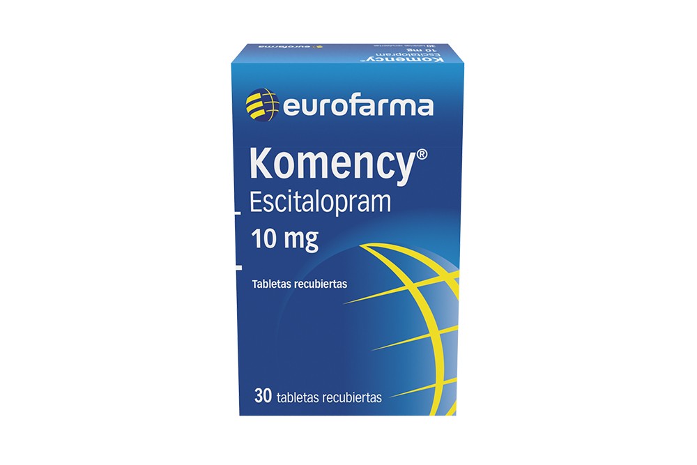 Escitalopram Komency 10 Mg 30 Tabletas Recubiertas