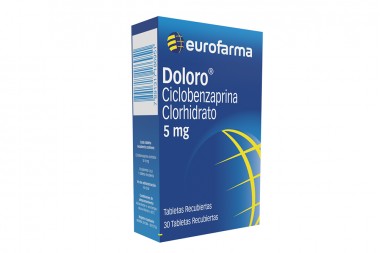 Ciclobenzaprina clorhidrato Doloro 5 mg 30 Tabletas Recubiertas