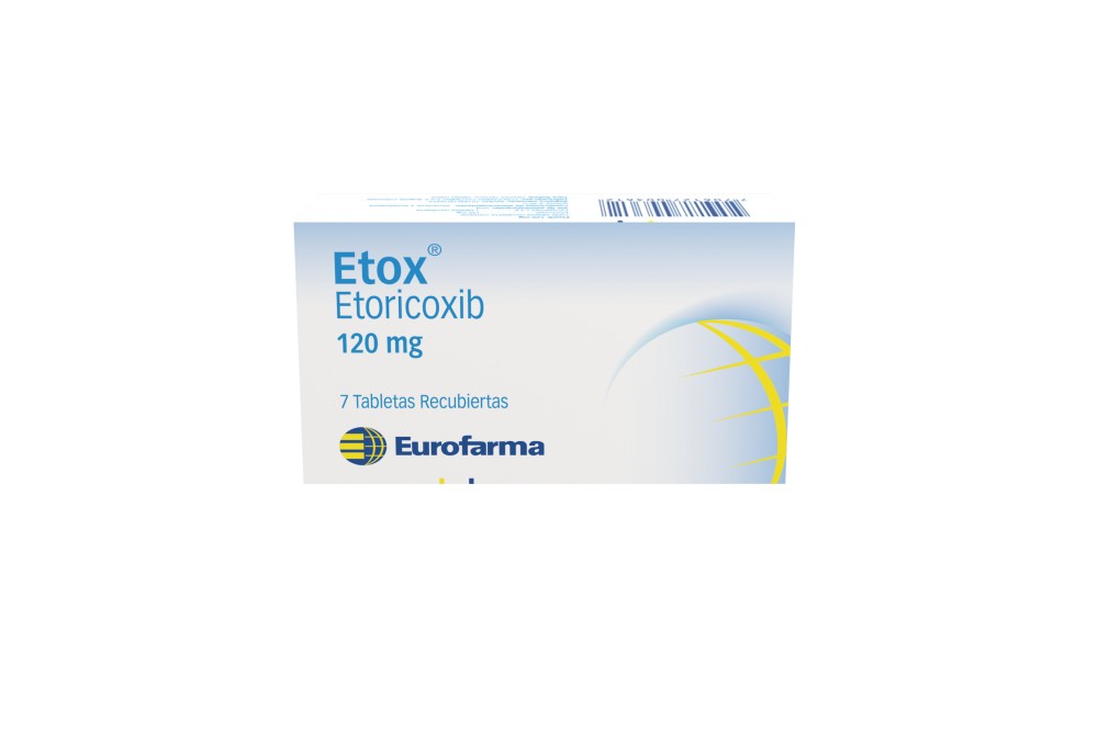 Etoricoxib Etox 120 Mg 7 Tabletas Recubiertas