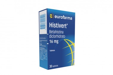 Histivert 16 Mg 30 Tabletas