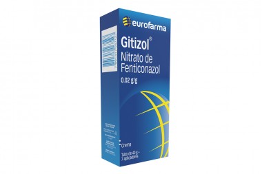 Crema Nitrato De Fenticonazol Gitizol 0.02% 40G 7 Aplicadores