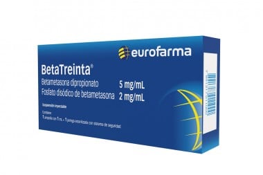 Betatreinta 5Mg /2Mg Una Ampolleta Con 1Ml + 1Jeringan Esterilizada Con Sistemas De Seguridad