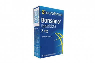 Eszopiclona Bonsono 2 Mg 20 Tabletas Recubiertas