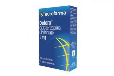 Ciclobenzaprina Clorhidrato Doloro 5 Mg 15 Tabletas Recubiertas