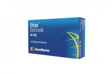 Etoricoxib Etox 60 Mg 14 Tabletas Recibiertas