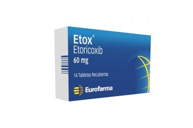 Etoricoxib Etox 60 Mg 14 Tabletas Recibiertas