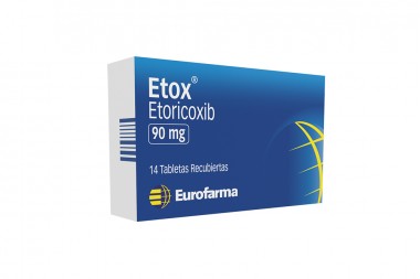 Etoricoxib Etox 90 Mg 14 Tabletas Recubiertas