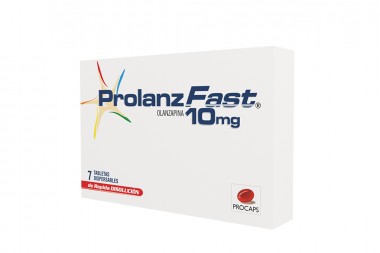 Olanzapina Prolanz Fast 10 Mg 7 Tabletas Dispersables