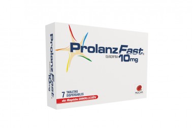 Olanzapina Prolanz Fast 10 Mg 7 Tabletas Dispersables