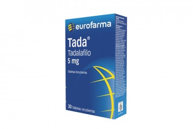 Tadalafilo Tada 5 Mg 30 Tabletas Recubiertas