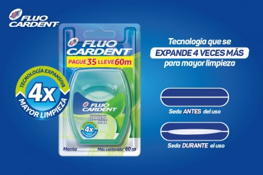 Oferta Seda Dental Fluocardent Limpieza Max 60 M