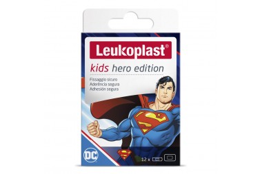 Curas Leukoplast Kids Hero Super Man 12 Unds