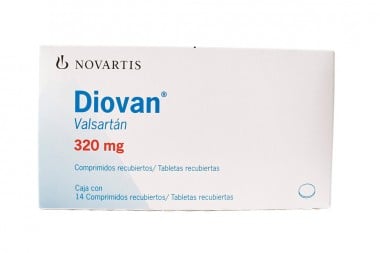 Valsartán Diovan 320 mg 14 Comprimidos Recubiertos