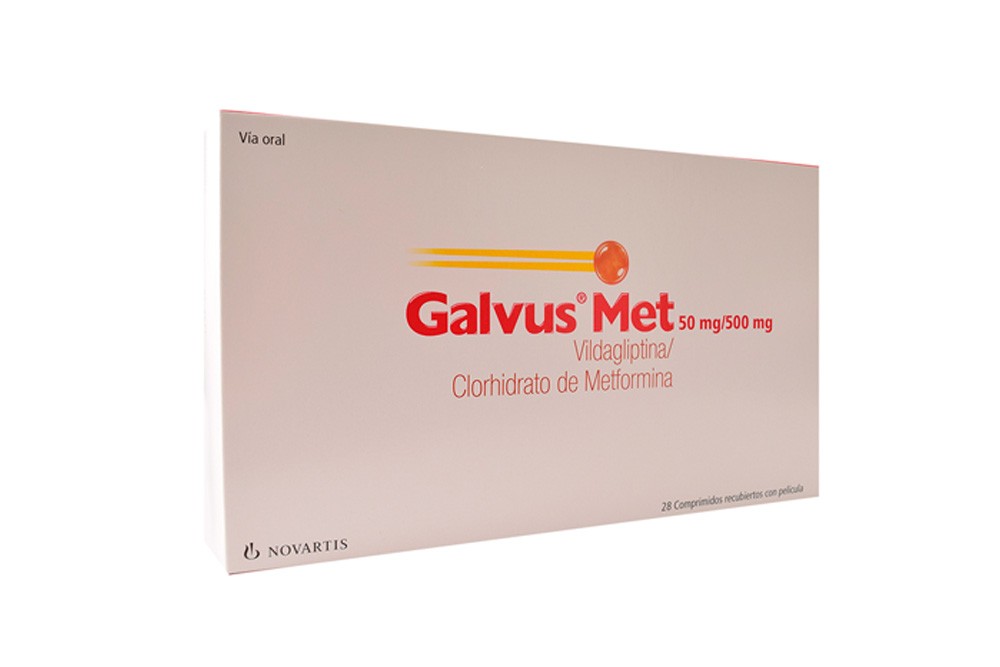 Galvus Met 50 / 500 Mg 28 Comprimidos Recubiertos