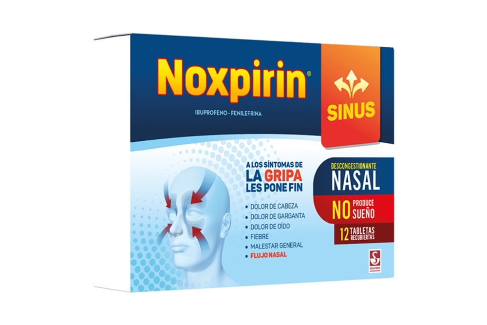 Noxpirin Sinus 12 Tabletas Recubiertas