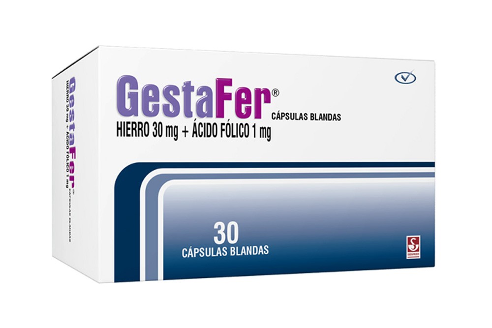 Gestafer 30 / 1 Mg 30 Cápsulas Blandas