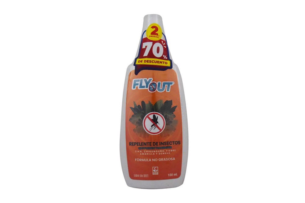 Oferta Repelente De Insectos Fly Out 100 Ml