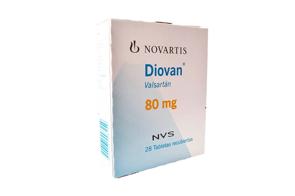Valsartán Diovan 80 Mg 28 Tabletas Recubiertas