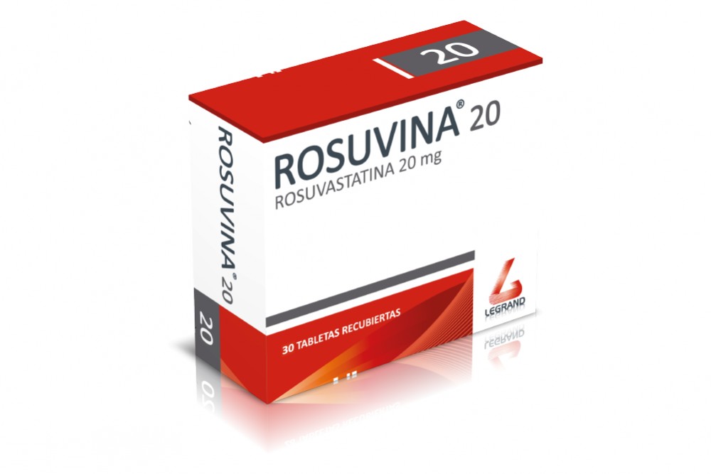 Rosuvina 20 Mg 30 Tabletas Recubiertas