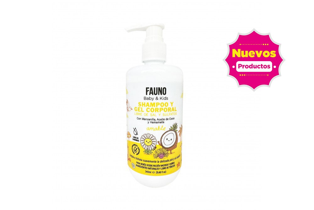 Shampoo Y Gel Corporal Fauno Baby & Kids 340 Ml