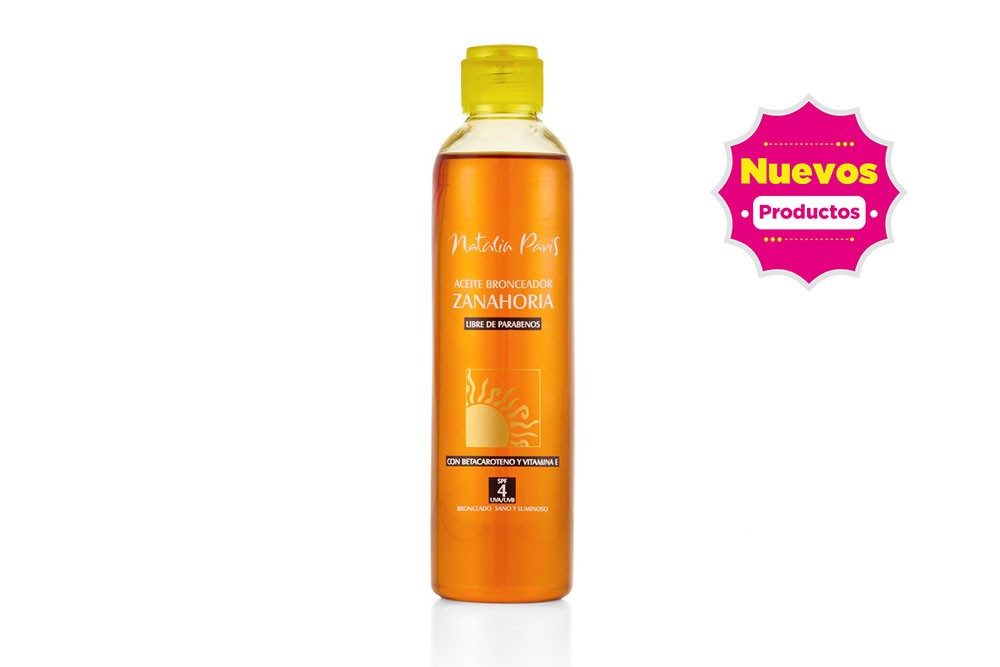 Aceite Bronceador Zanahoria Natalia Paris Spf 4 240 Ml