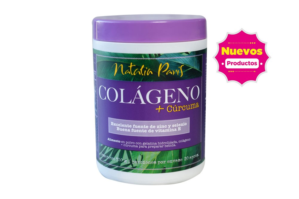 Alimento Colageno Curcuma Natalia Paris 300 G