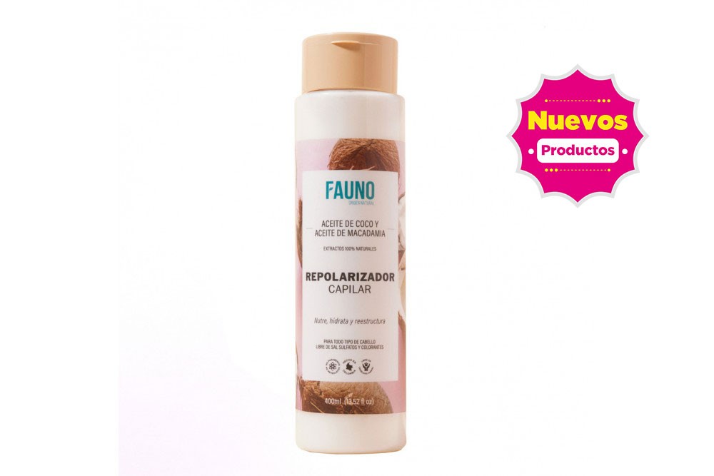 Repolizador Capilar Fauno Aceite De Coco Y Macadamia 400 Ml